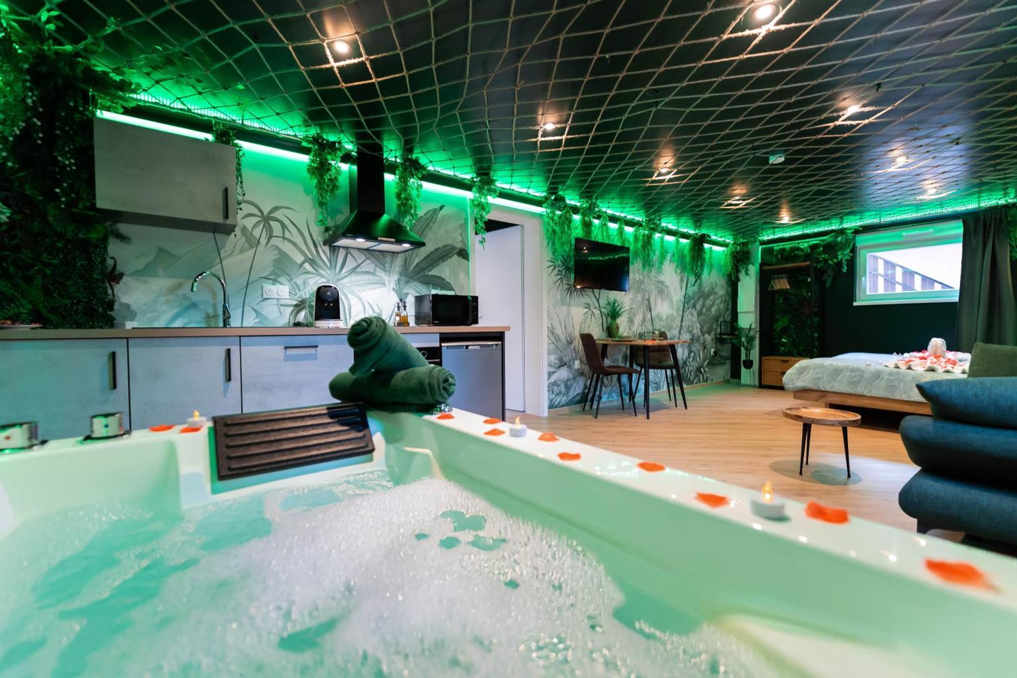 L'Oasis Tropicale, Jacuzzi, Love Room Roppenheim Eksteriør billede